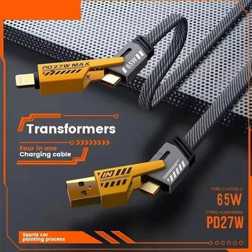 4-in-1 65W PD Fast Charging USB Cable