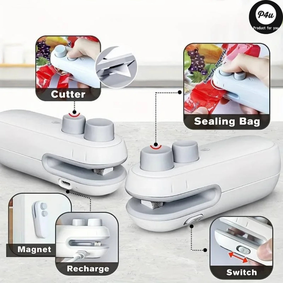 Rechargeable Mini Bag Sealer Cutter