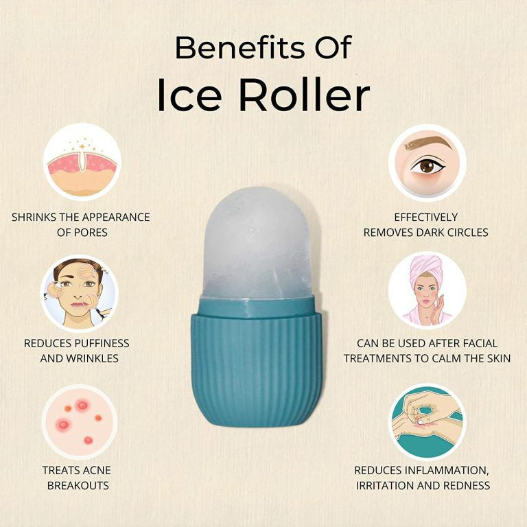 Silicone Ice Face Roller Massager