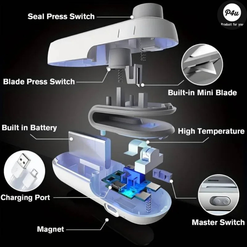 Rechargeable Mini Bag Sealer Cutter