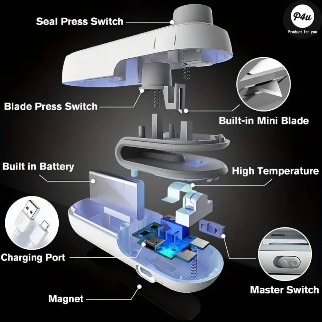 Rechargeable Mini Bag Sealer Cutter