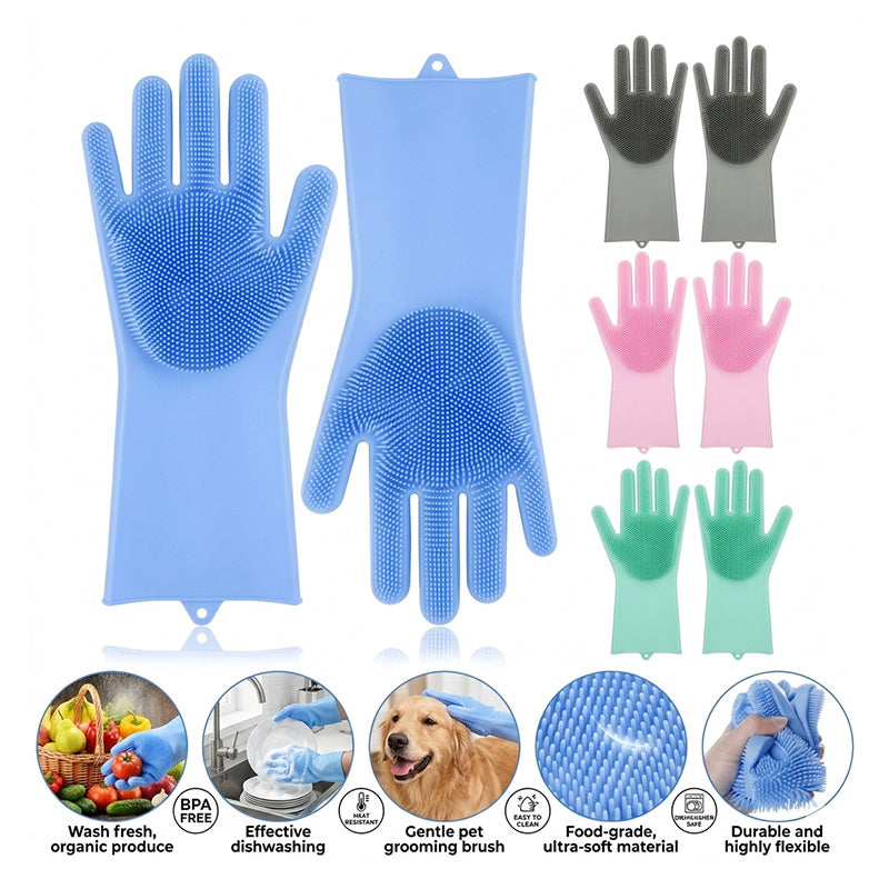 Silicone Cleaning Gloves