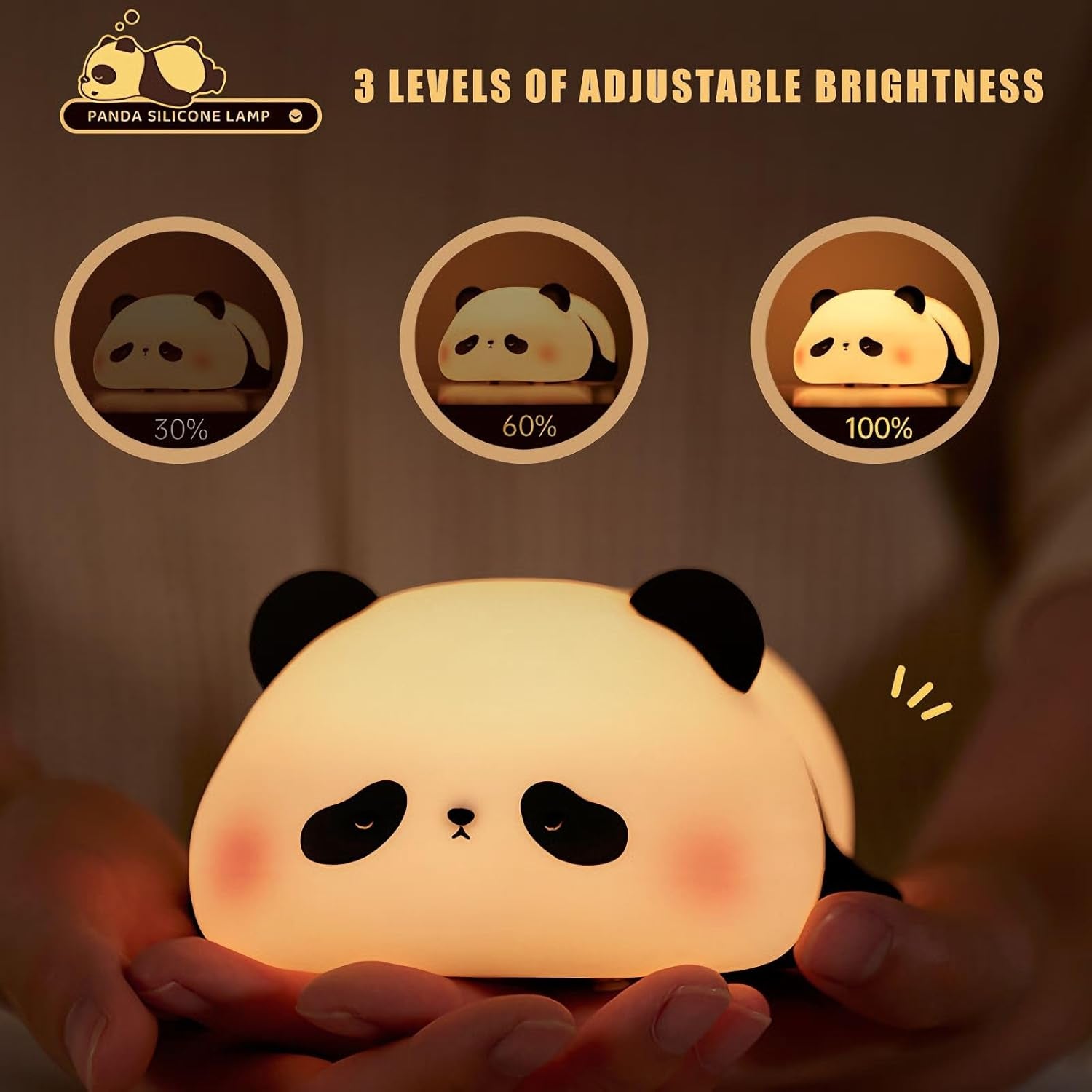 Cute Panda Silicone LED Night Light