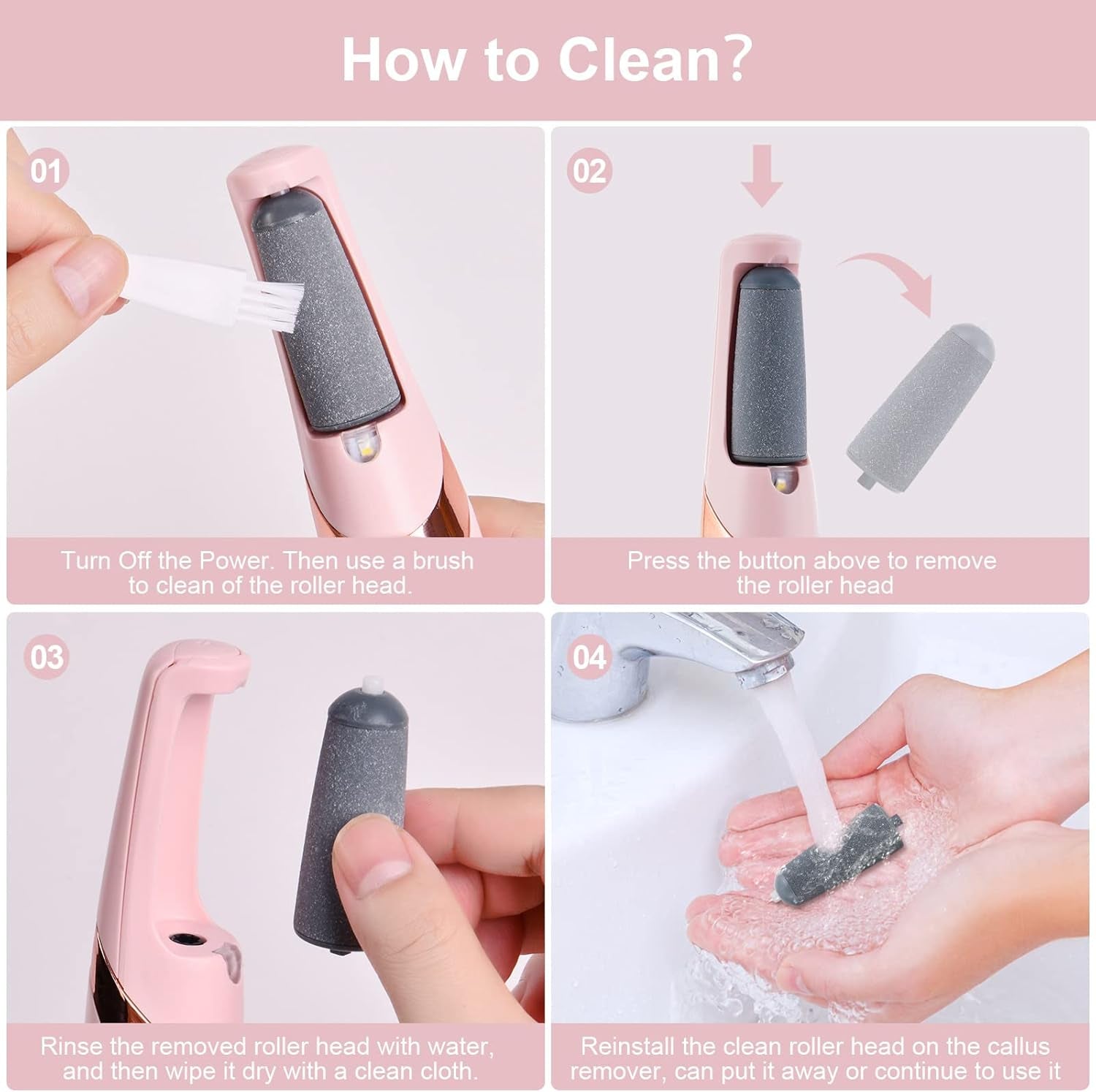 Rechargeable Electric Foot File Callus Remover