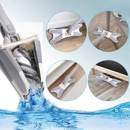 360° Rotating X Mop with Microfiber Pad