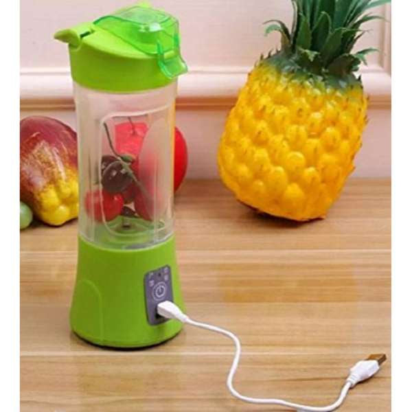 USB Rechargeable Mini Blender 380ml – 6-Blade Portable Smoothie Juicer