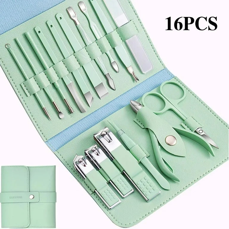 16-in-1 Professional Manicure & Pedicure Kit