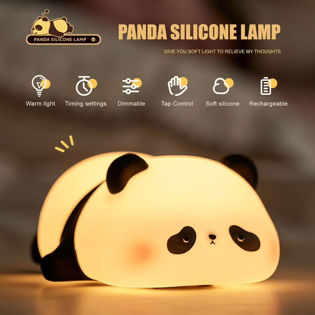 Cute Panda Silicone LED Night Light
