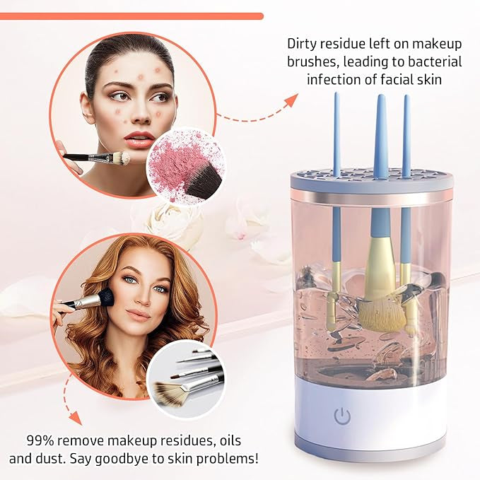 3-in-1 Electric Makeup Brush Cleaner