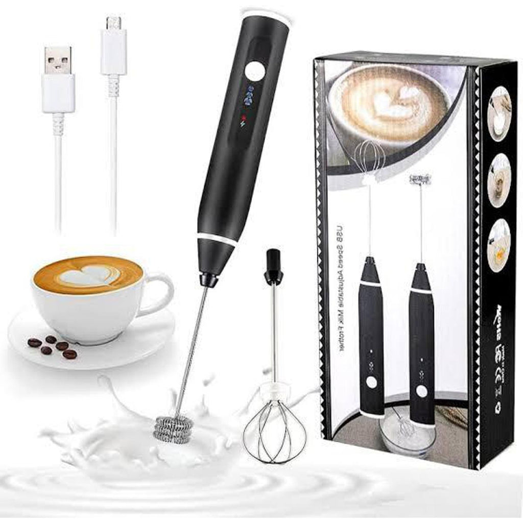 Electric Milk Frother & Mini Coffee Beater