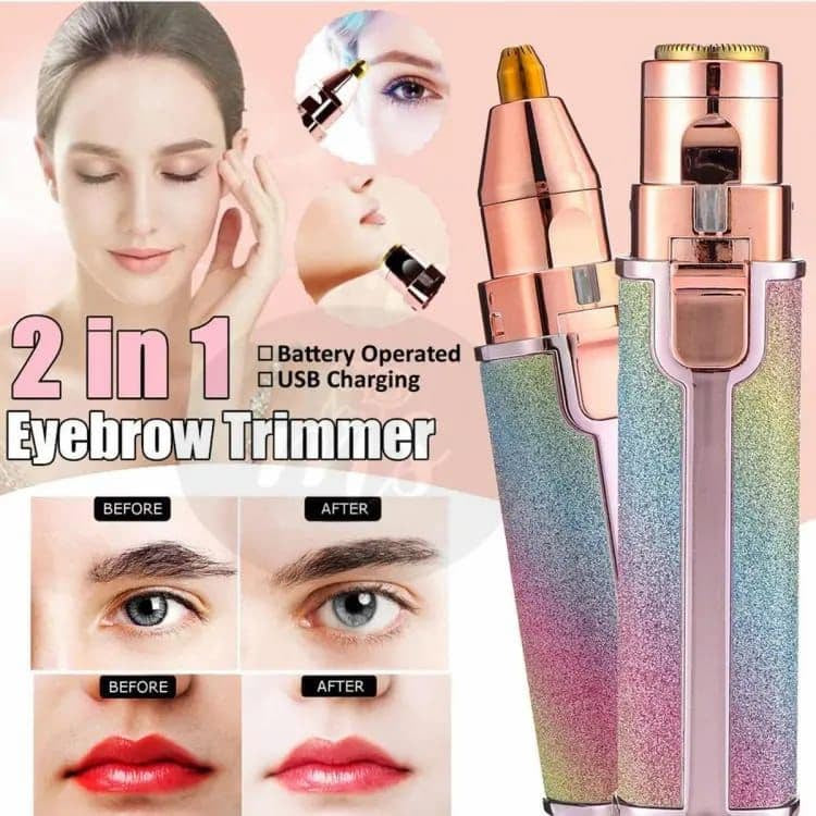 2-in-1 Eyebrow Trimmer & Facial Hair Remover