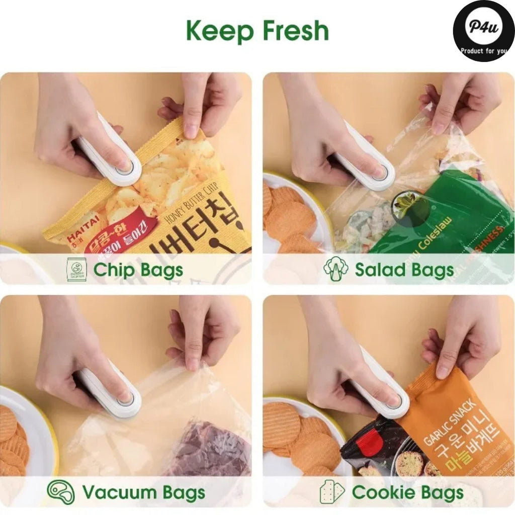Rechargeable Mini Bag Sealer Cutter