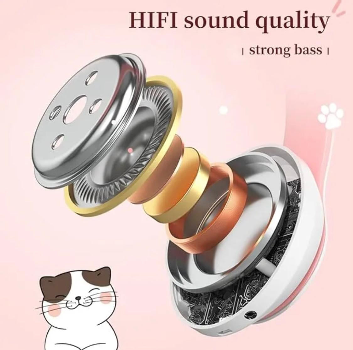 Cat Ear LED Bluetooth Headphones