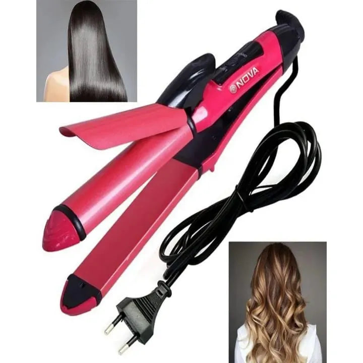 2-in-1 Hair Straightener & Curler