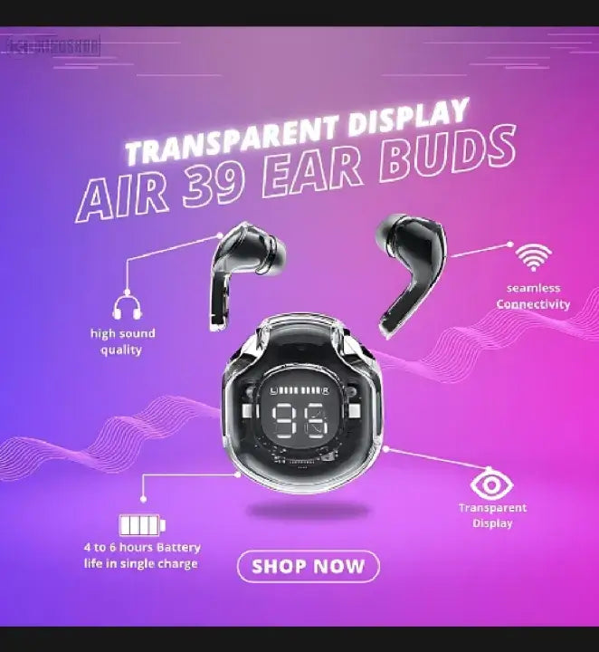 Air39 Bluetooth 5.3 Wireless Earbuds