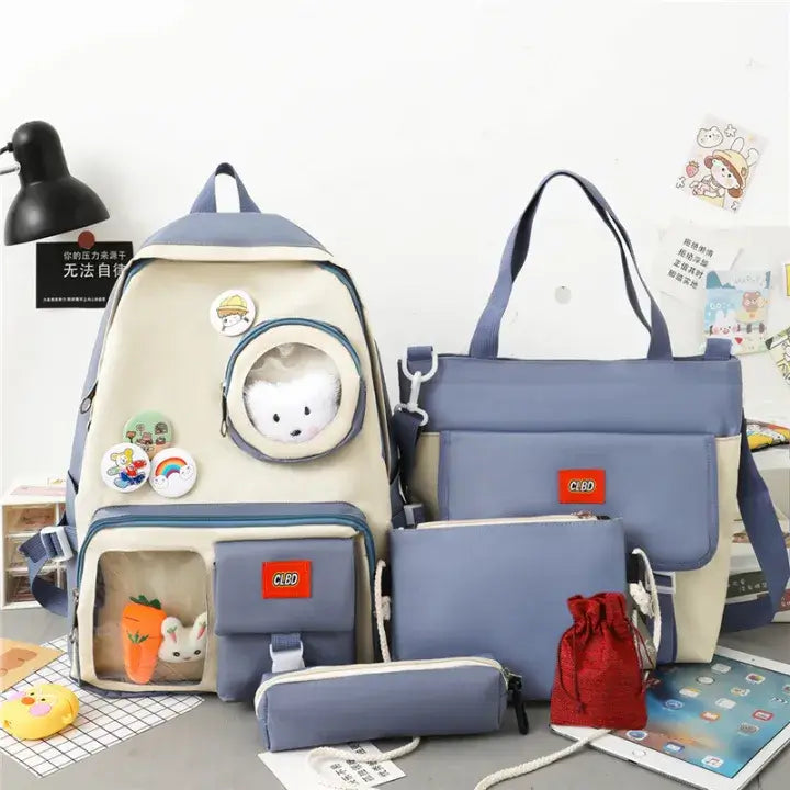 5-Piece Bunny Backpack Set
