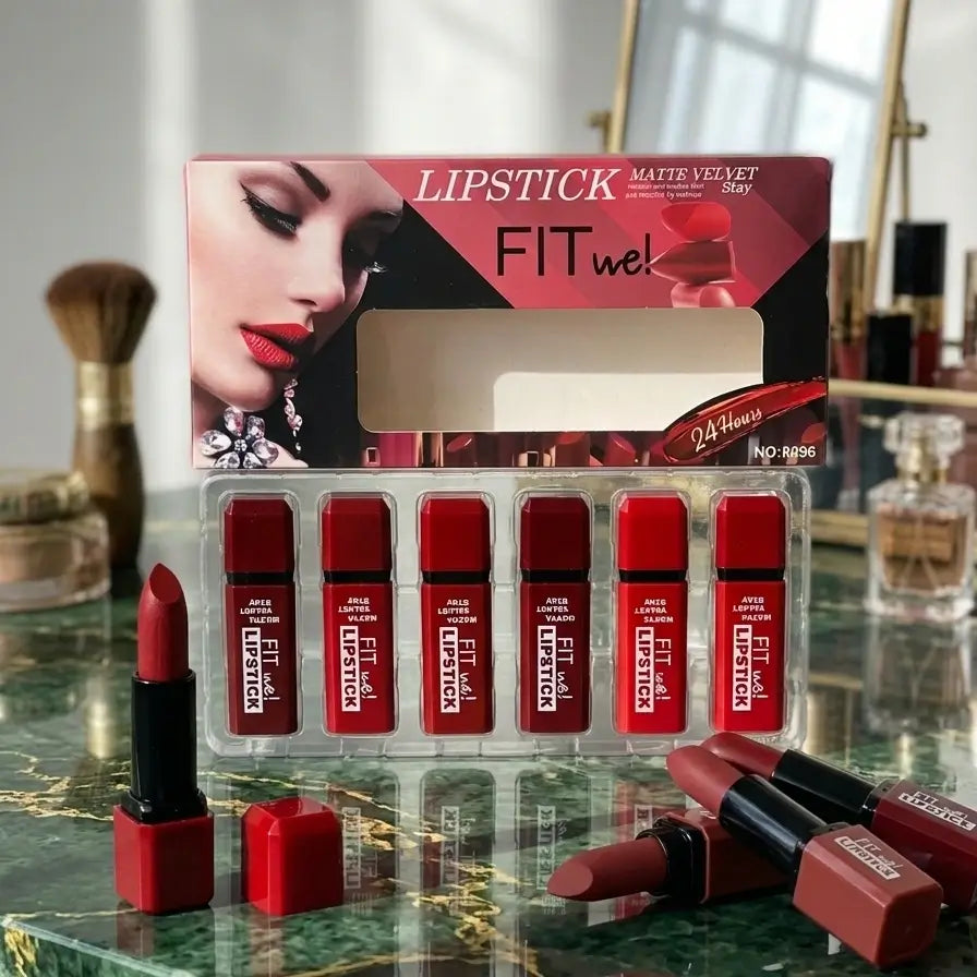 Fitme 6-Piece Velvet Matte Lipstick Set