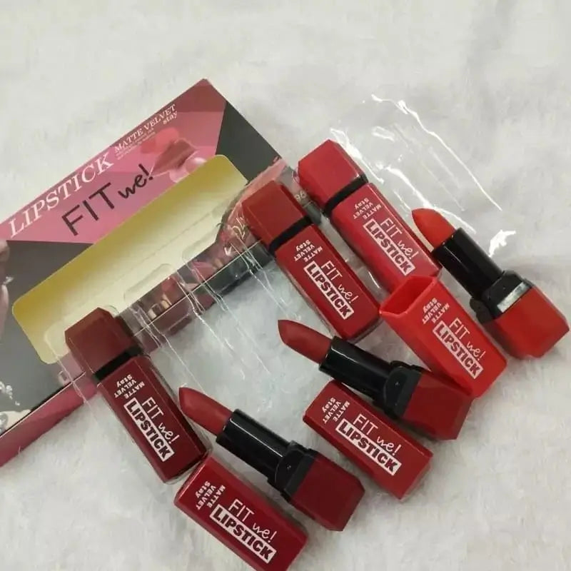 Fitme 6-Piece Velvet Matte Lipstick Set