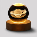 3D Saturn Crystal Ball LED Night Lamp