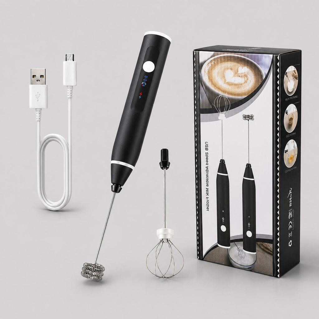Electric Milk Frother & Mini Coffee Beater
