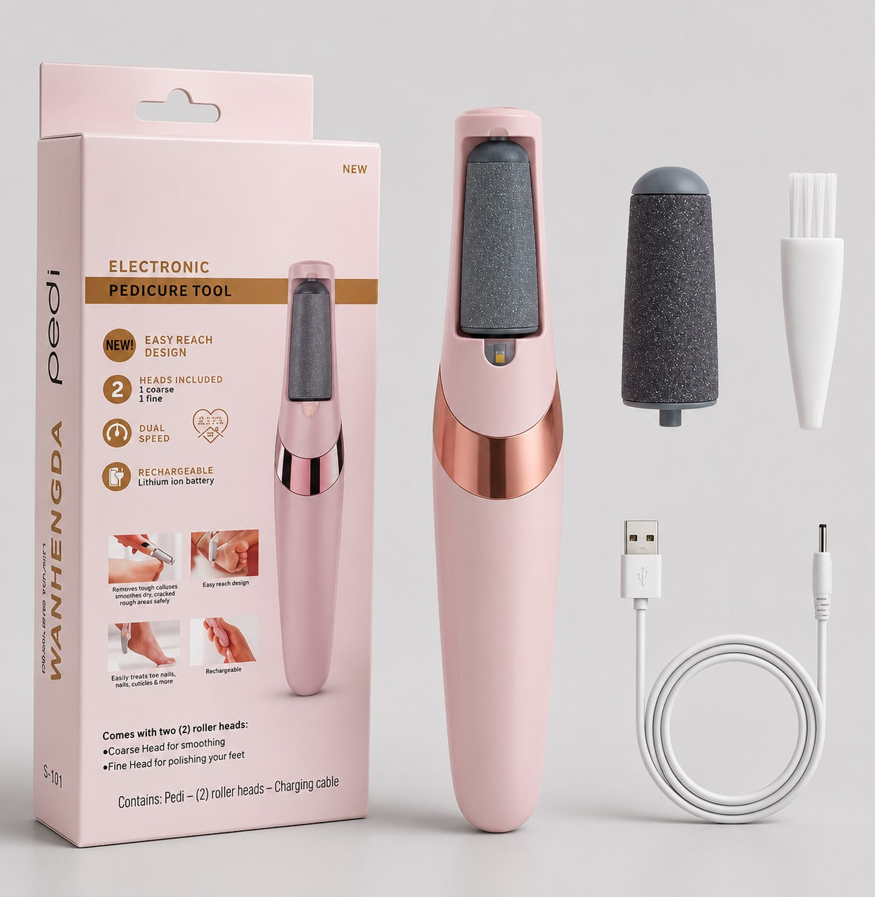 Rechargeable Electric Foot File Callus Remover