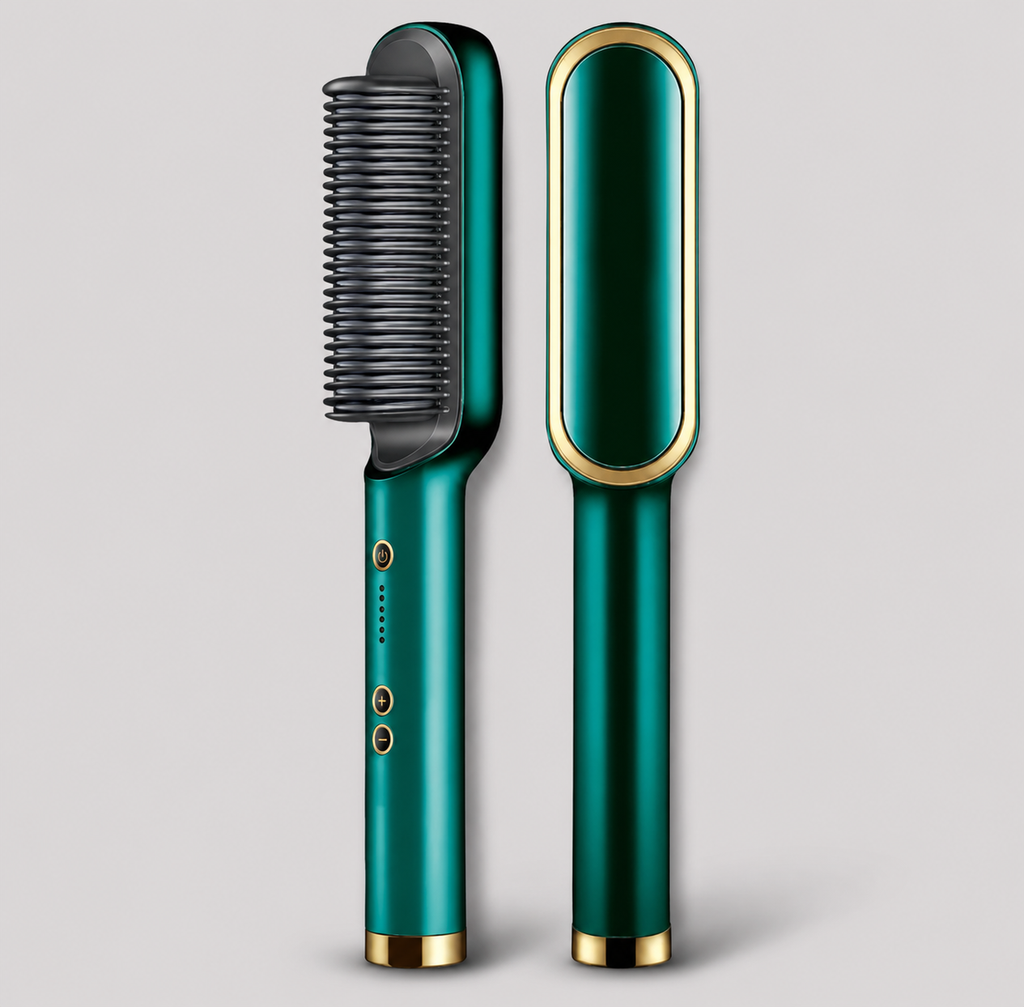 2-in-1 Electric Hair Straightening & Curling Comb
