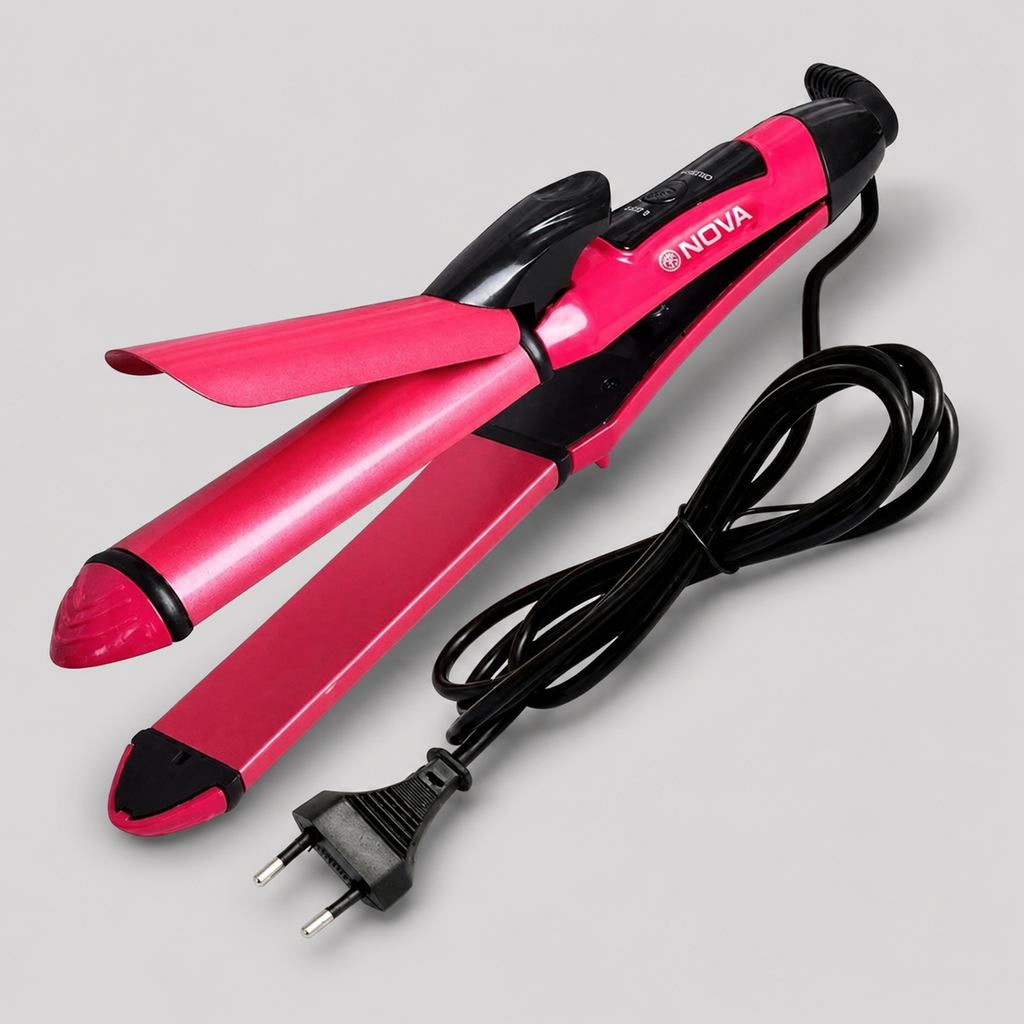 2-in-1 Hair Straightener & Curler