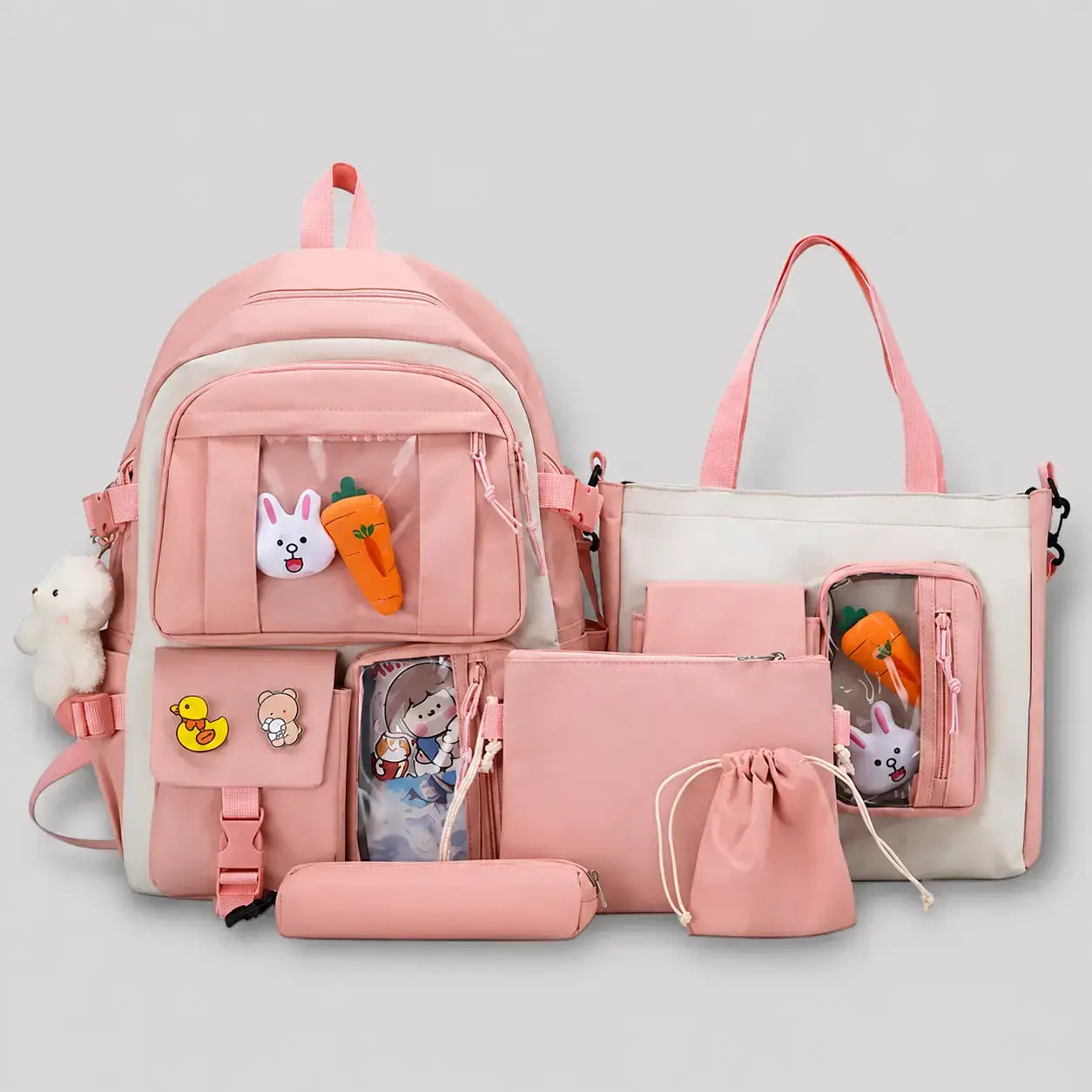 5-Piece Bunny Backpack Set