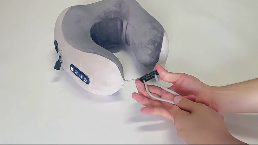 Rechargeable U-Shaped Neck Massager Pillow