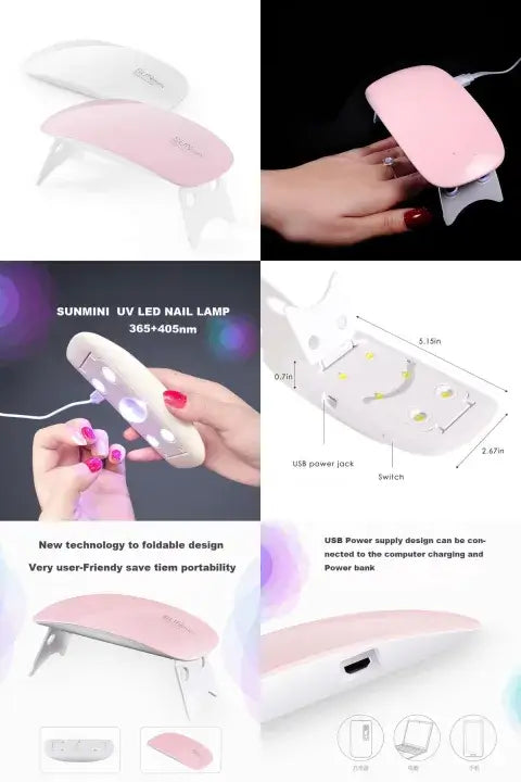 6W UV LED Nail Lamp Gel Polish Dryer