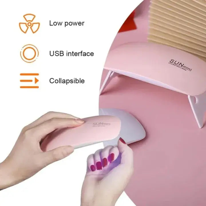 6W UV LED Nail Lamp Gel Polish Dryer