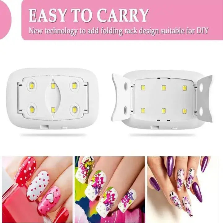 6W UV LED Nail Lamp Gel Polish Dryer