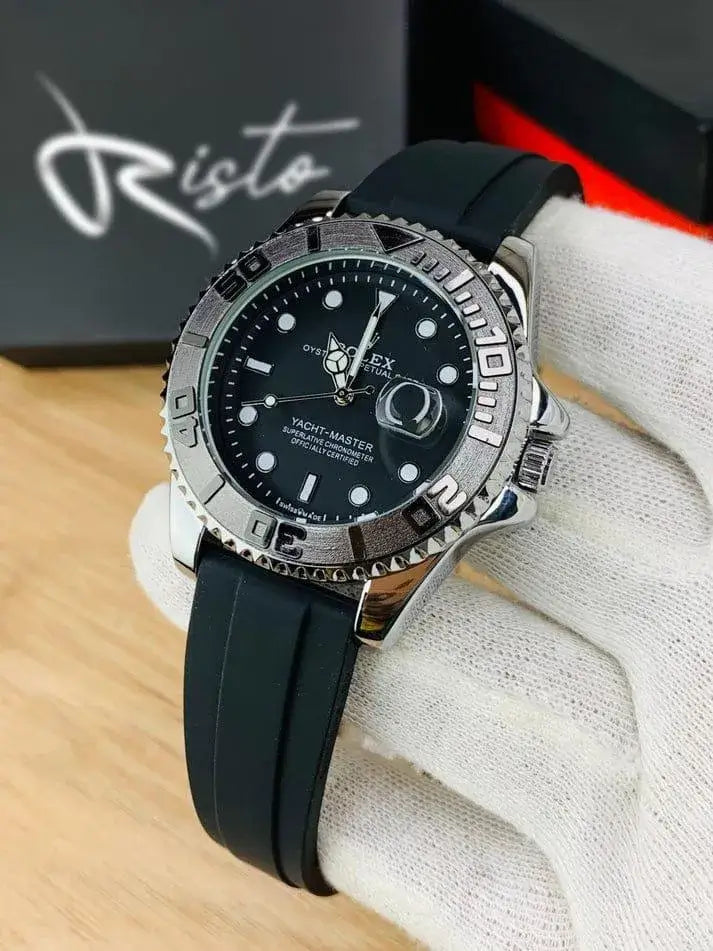 Men’s Gold & Black Analog Watch
